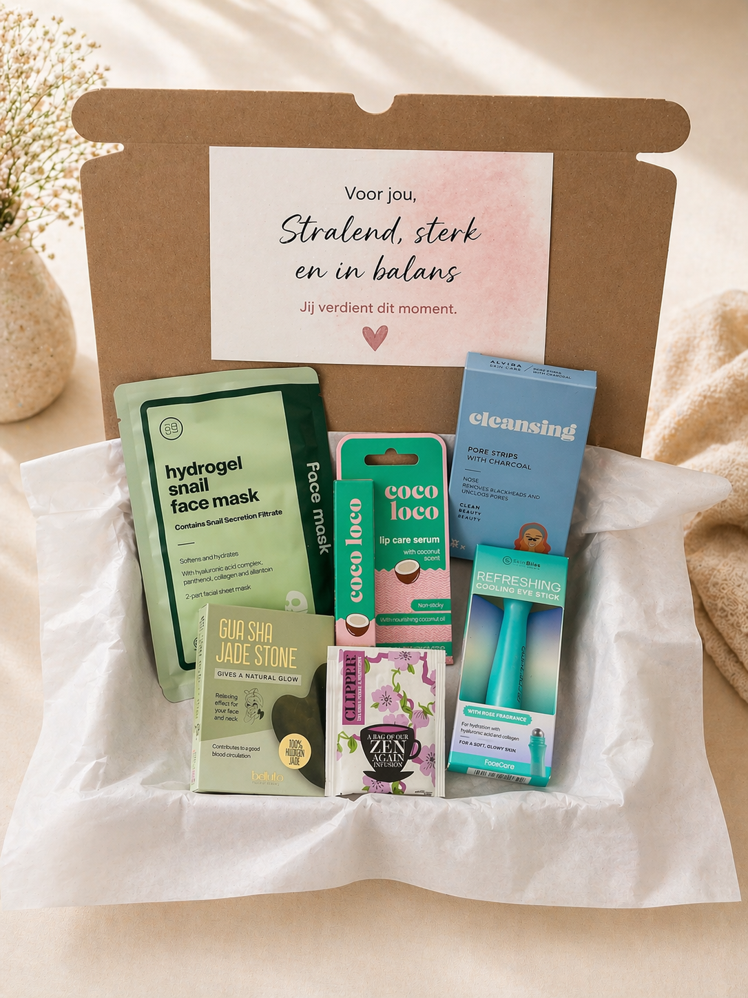 Glow & Relax Box - Luxe Selfcare Brievenbuscadeau voor Haar