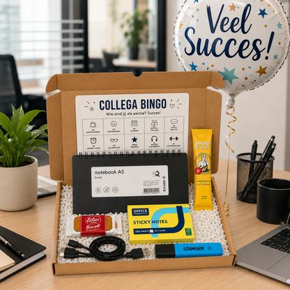 Nieuwe Baan Survival Kit, Succes Cadeau Collega