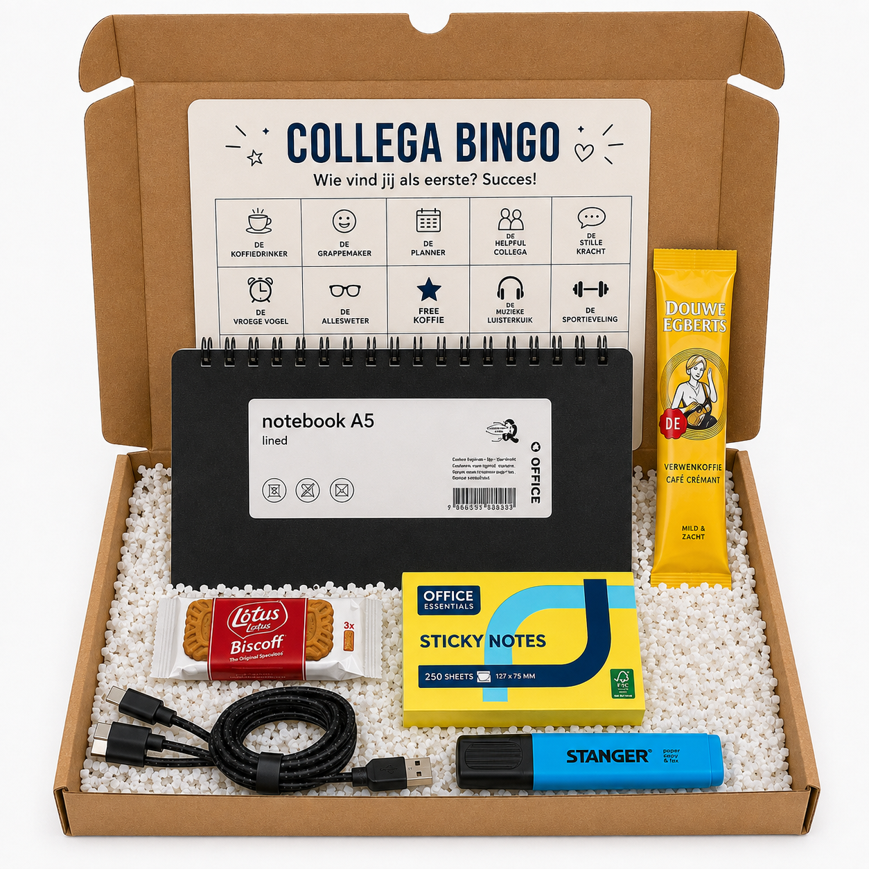 Nieuwe Baan Survival Kit, Succes Cadeau Collega