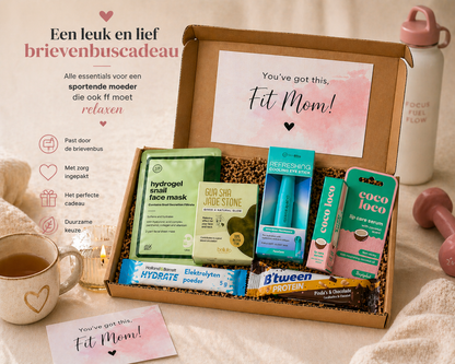 Fit Mom Box | Selfcare Brievenbuscadeau voor Moeders met Wellness